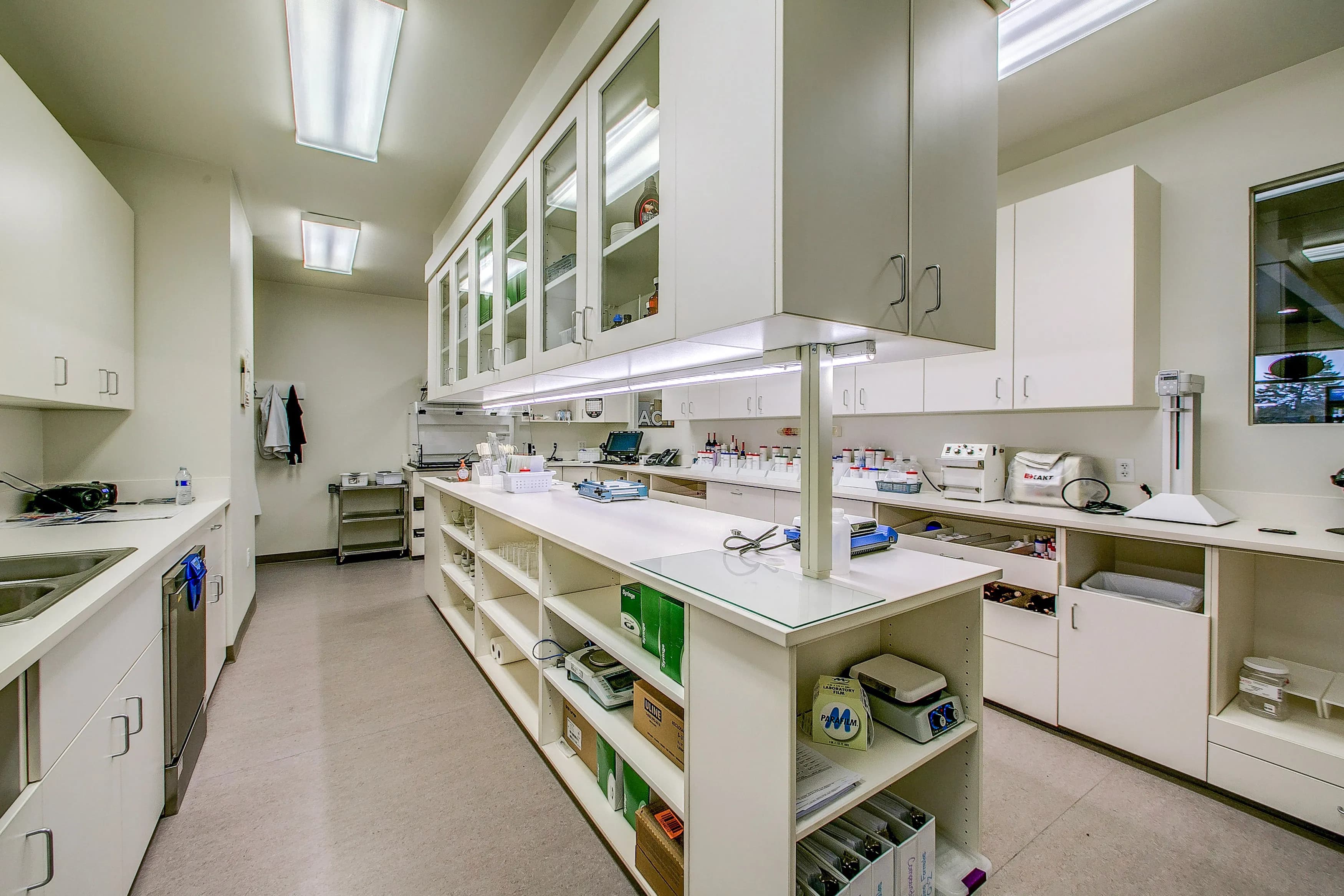 Shelves of compounded and prescription medications